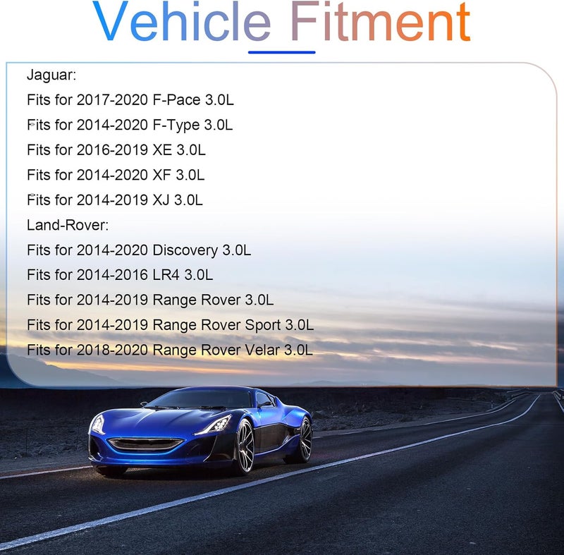 DINGKA طقم حشوات رأس أسطوانة المحرك AJ126 306PS يناسب جاكوار F-Pace 17-20/ XE 16-19/ XJ 14-19، 14-19 لاند روفر ديسكفري/ رينج روفر 3.0L V6 استبدال OE AJ126 306PS - Image 2